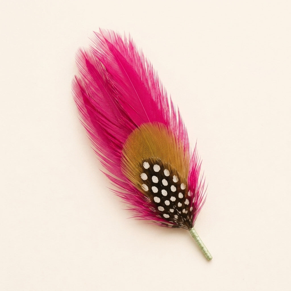Coque Hackle, Coque Plumage & Guinea Feather Hat Pin