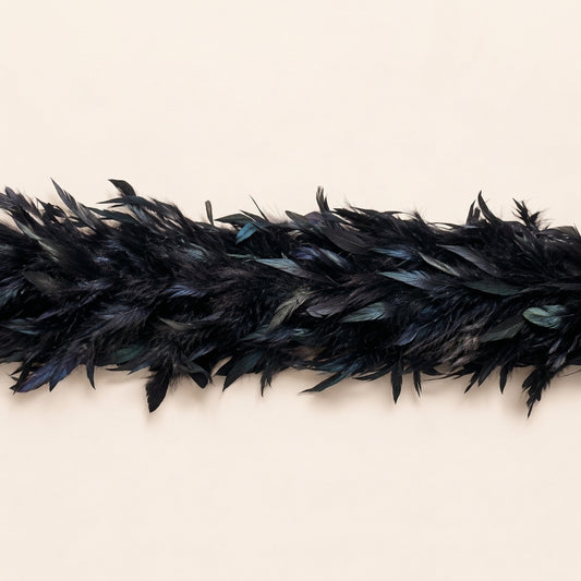 Dyed Bronze Black Coque Feather Boa — 200g