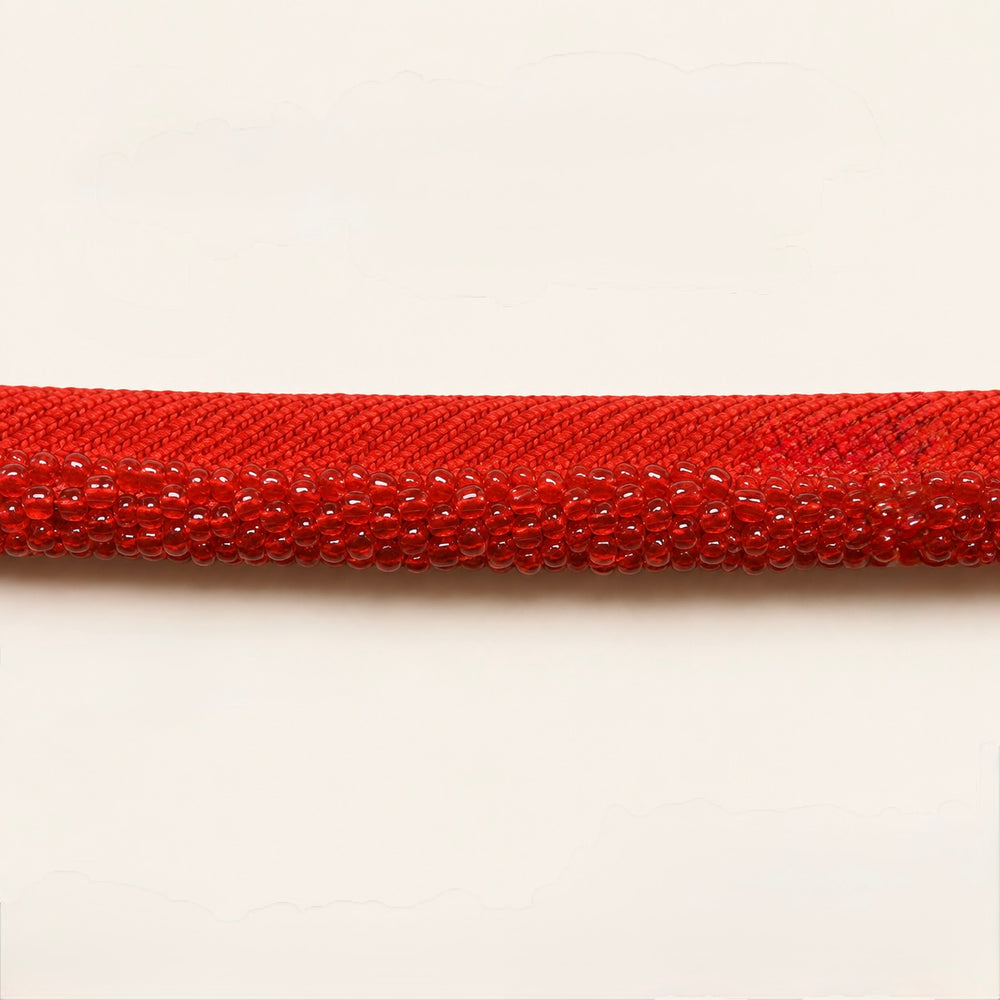 Glass Bead Trim Red