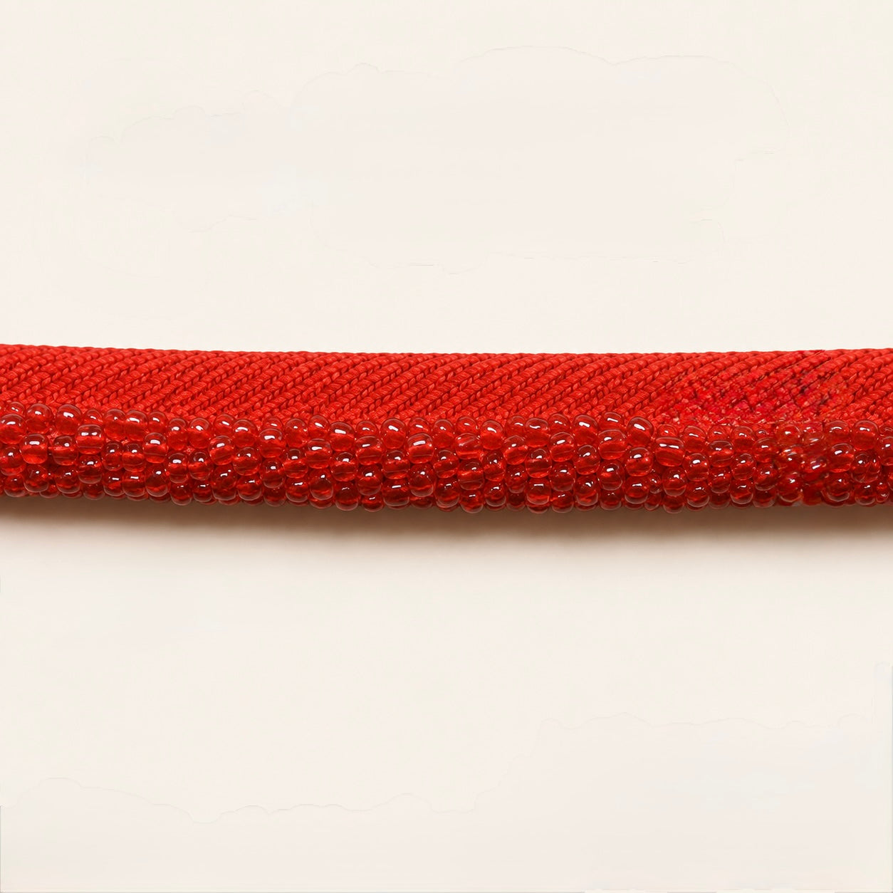 Glass Bead Trim Red
