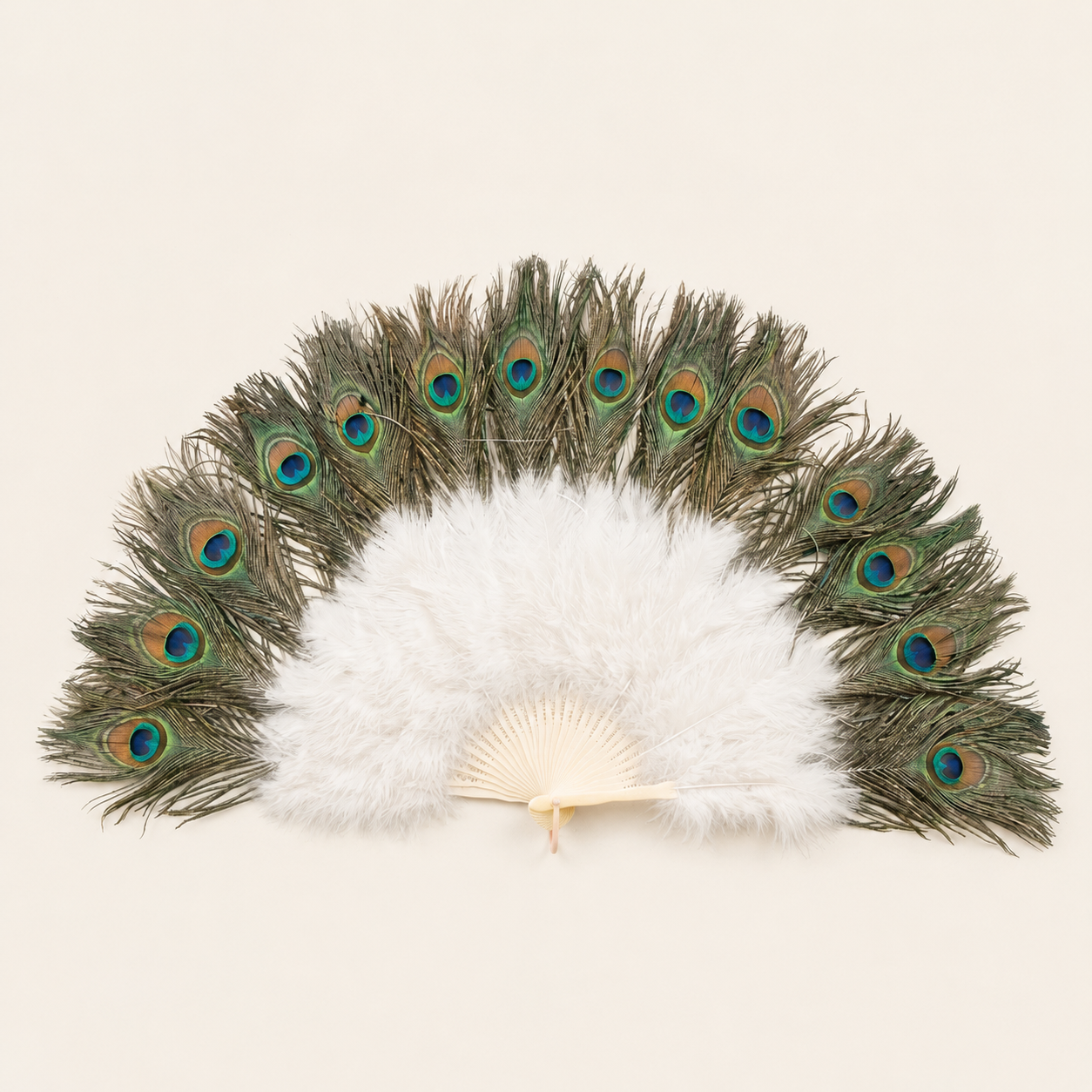 Turkey Marabou & Peacock Fan