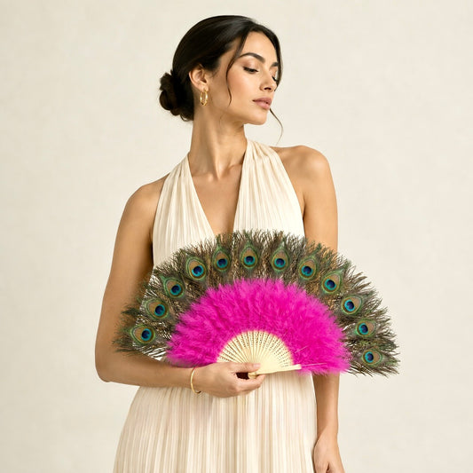 Turkey Marabou & Peacock Fan