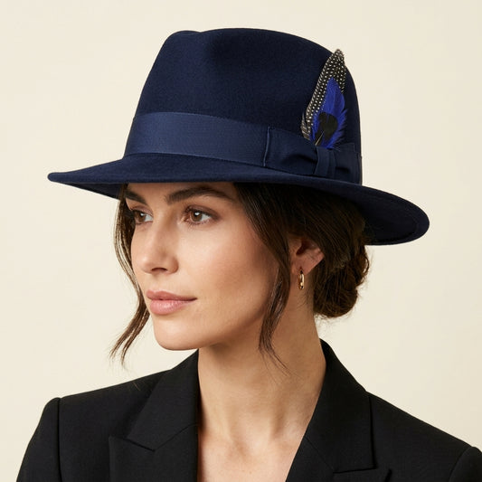 Guinea Wing, Schlappen & Pheasant Feather Hat Pin