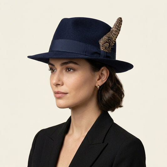 Guineafowl & Ringneck Pheasant Feather Hat Pin