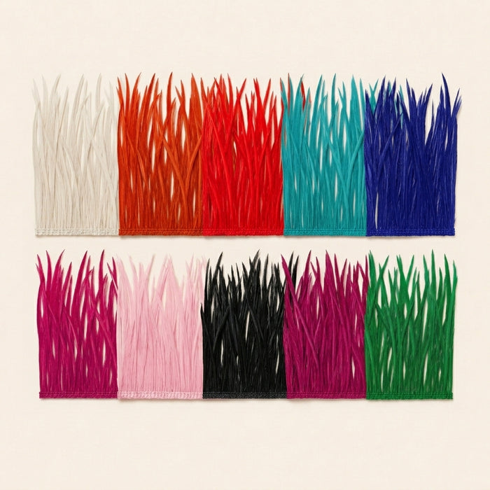 Strung Dyed Goose Biot Feathers – 1/2 Oz. Pack
