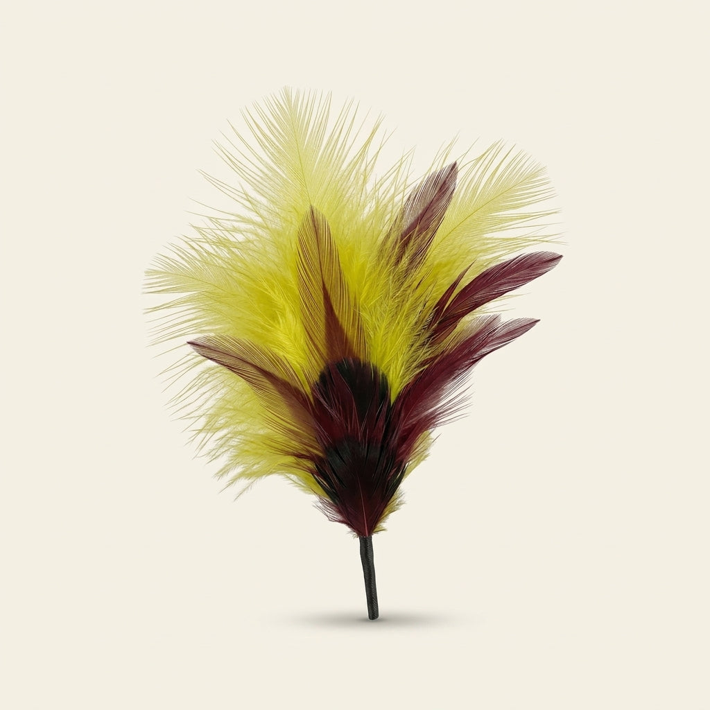 Hackle, Turkey Marabou & Pheasant Plumage Feather Hat Pin
