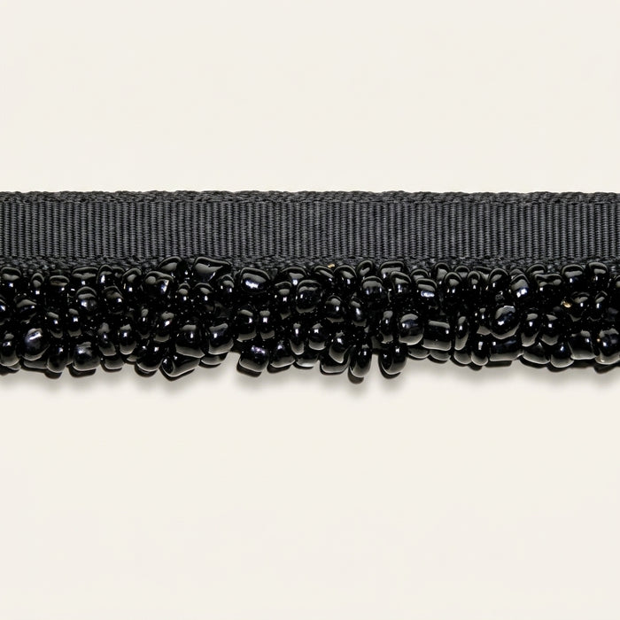 Glass Bead Trim Black