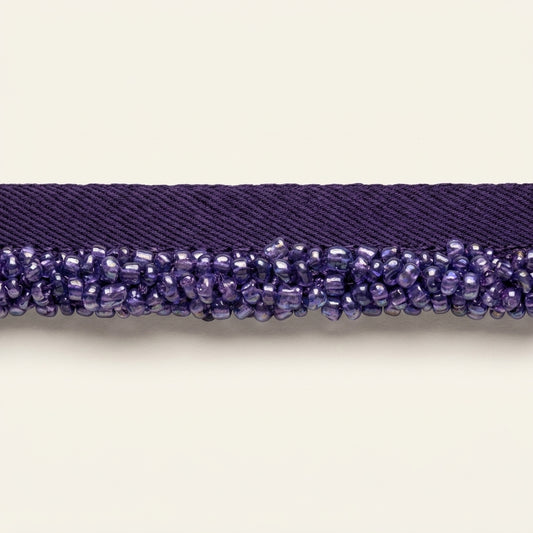 Glass Bead Trim Purple