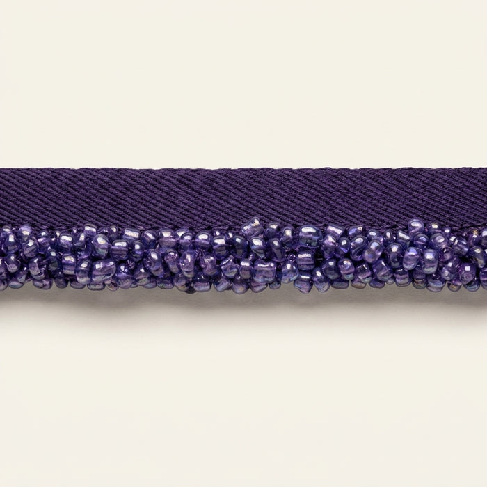 Glass Bead Trim Purple