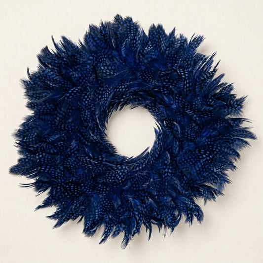 Guinea Feather Wreath