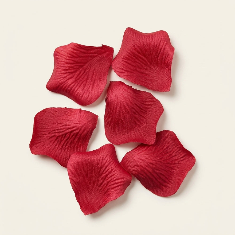 Faux Paper Rose Petals – Crimson Red