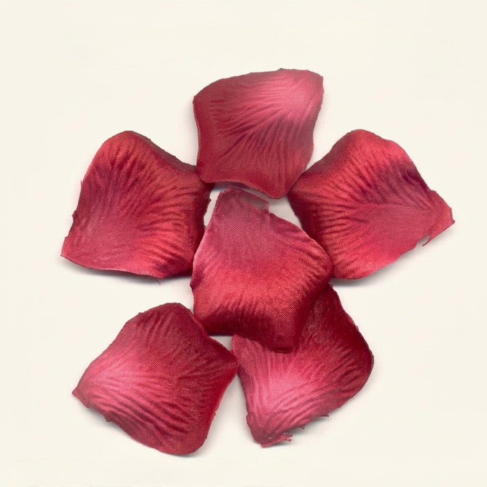 Faux Paper Rose Petals – Deep Wine Burgundy