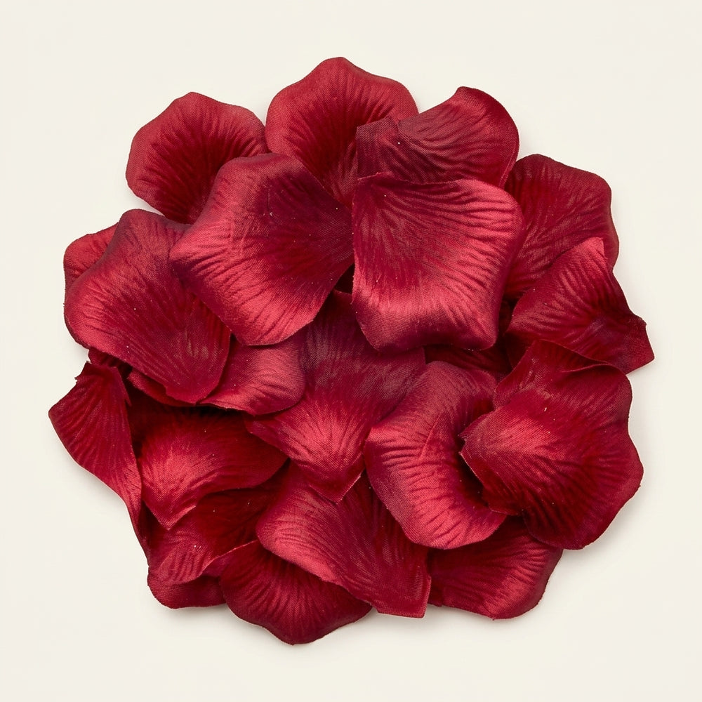 Paper Faux Rose Petals – Crimson Red