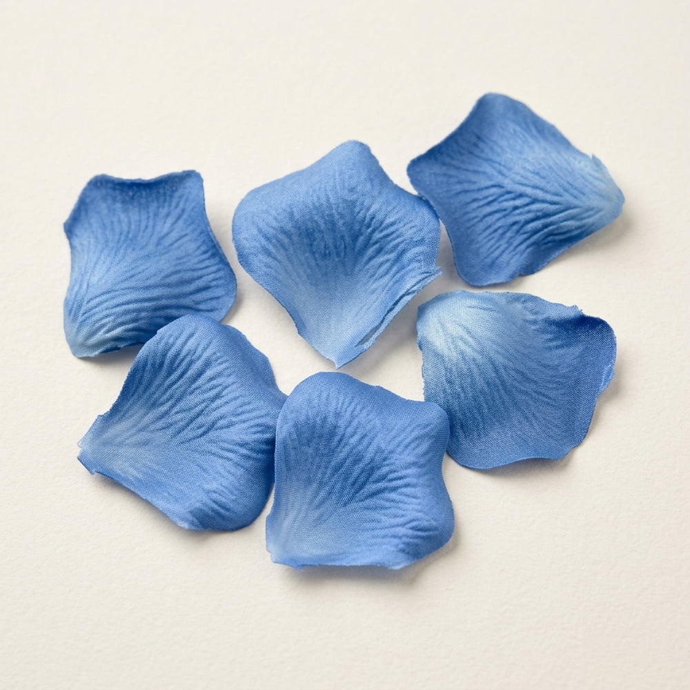 Faux Paper Rose Petals – Blue