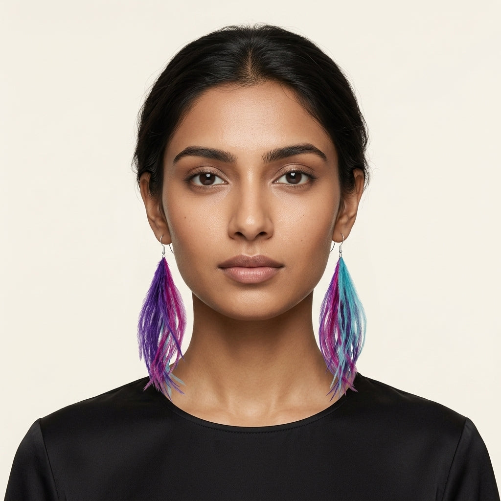 Ostrich Earrings