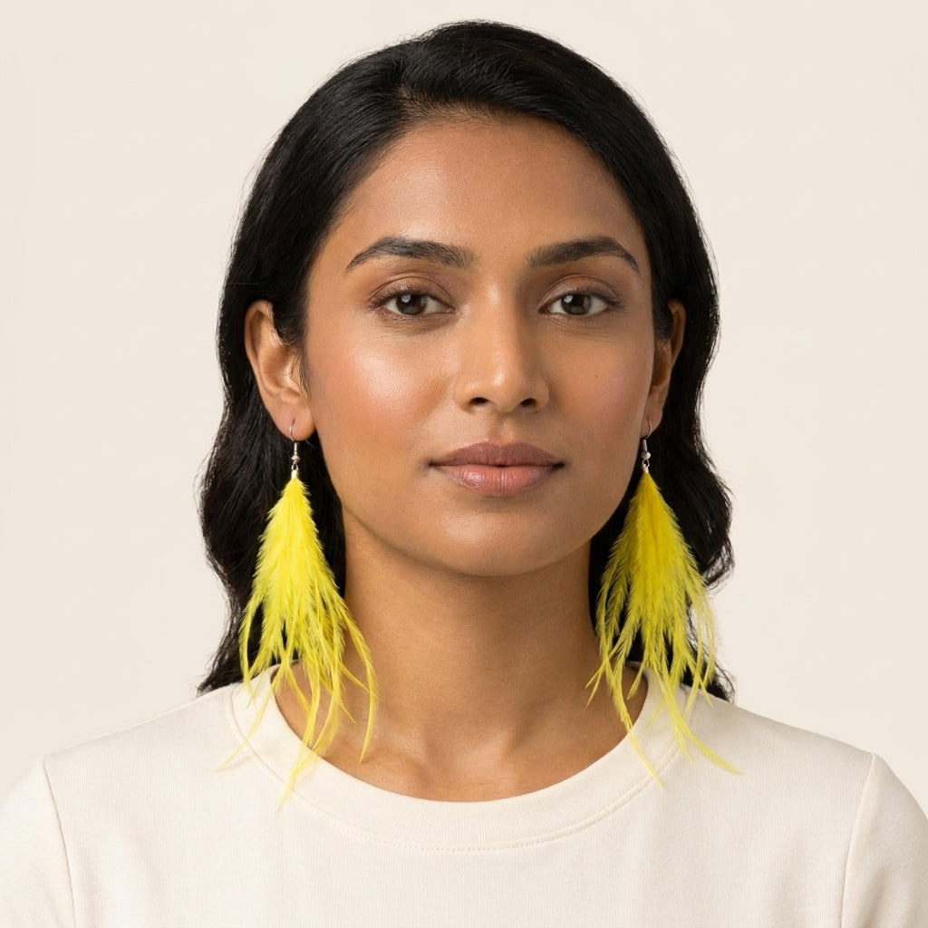 Ostrich Earrings