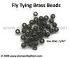 Fly Tying Brass Beads ‘Black’ L