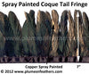 Coque Tail Fringe 7" Spray Painted