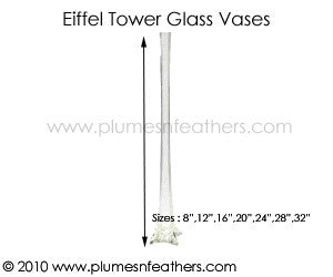 Eiffel Tower Glass Vase 16”