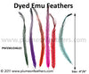 Emu Feather Hair Extensions Dyed 4”/6” 20 Pc.
