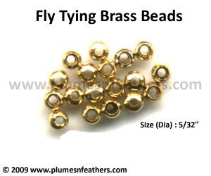 Fly Tying Brass Beads ‘Gold’ L