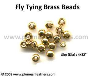 Fly Tying Brass Beads ‘Gold’ M