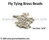 Fly Tying Brass Beads ‘Silver’ M