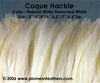 Bleached White Or Dyed Strung Hackle Feathers +4" ½ Oz.